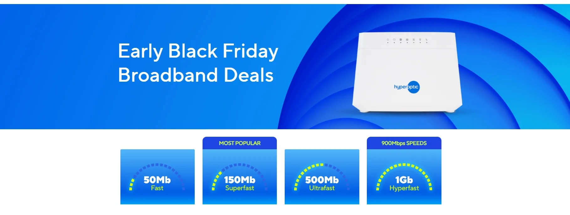 Hyper Optic Black Friday Broadband Deals