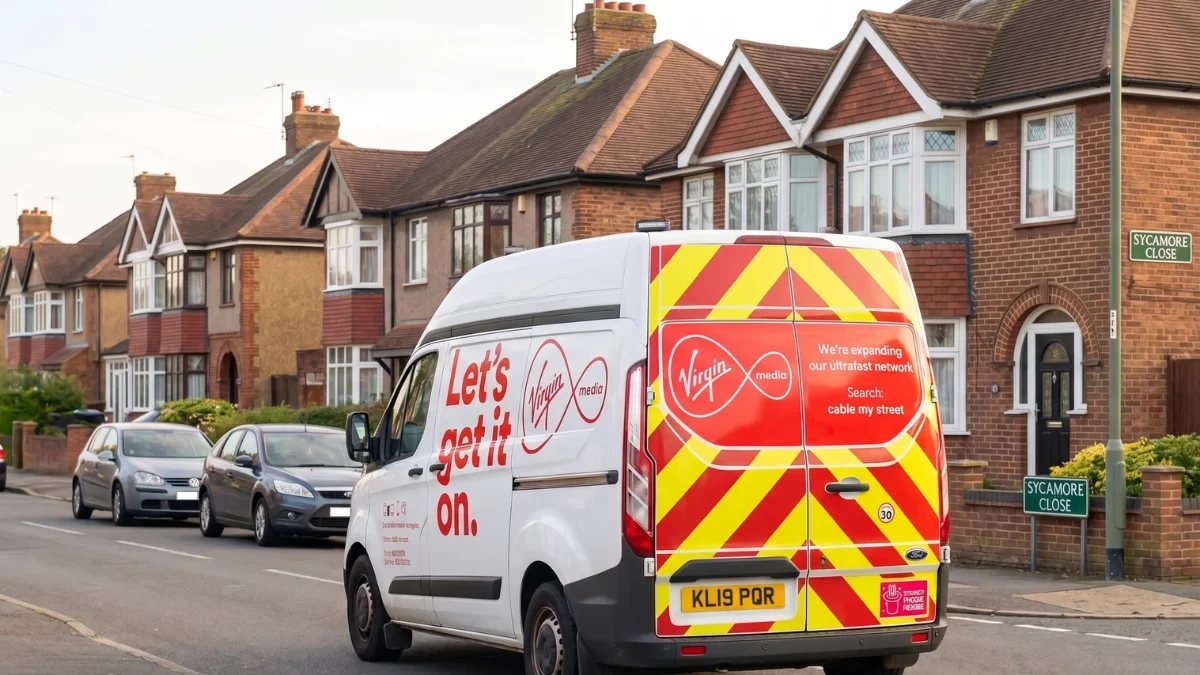 Virgin Media Installation Broadband Van